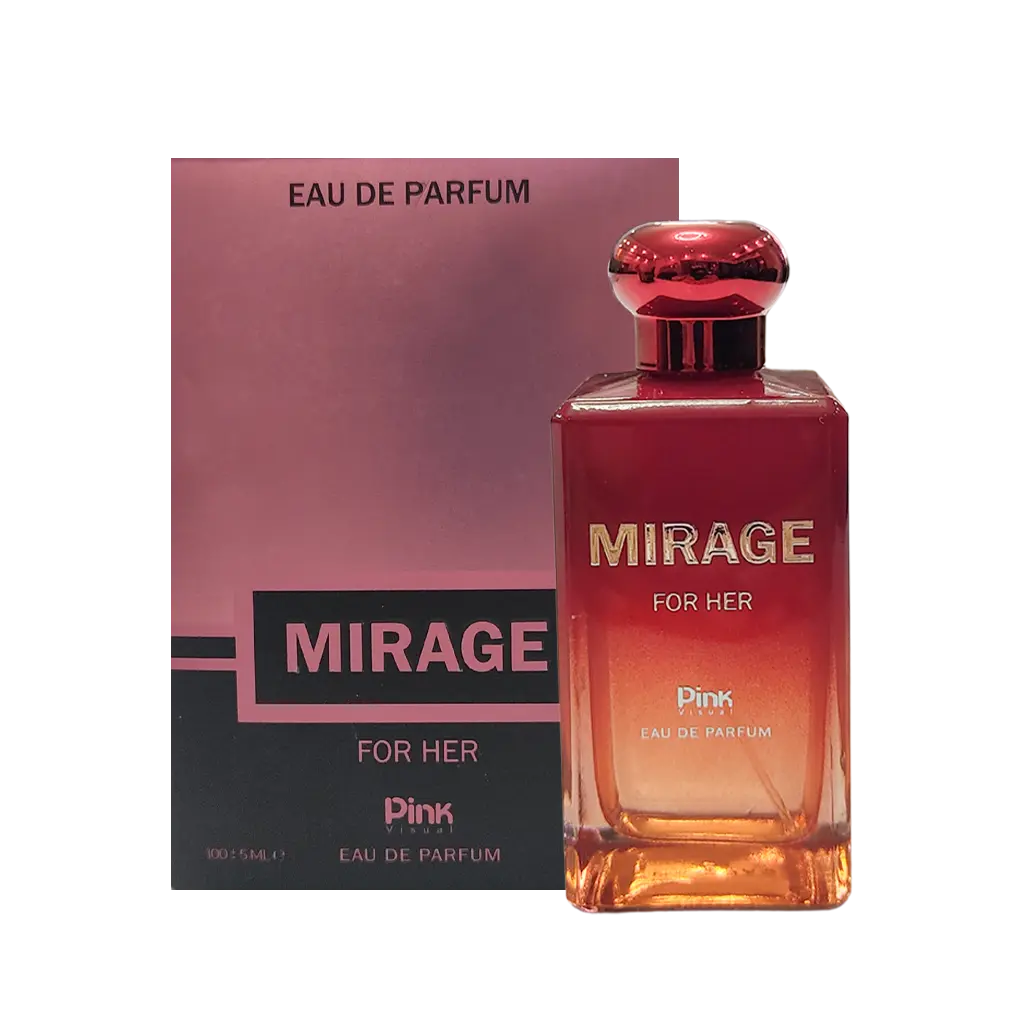 ادوپرفیوم زنانه پینک ویژوآل مدل میراژ Mirage حجم 100 میلی لیتر – رایحه کازاموراتی لاتوسکا Casamorati La Tosca