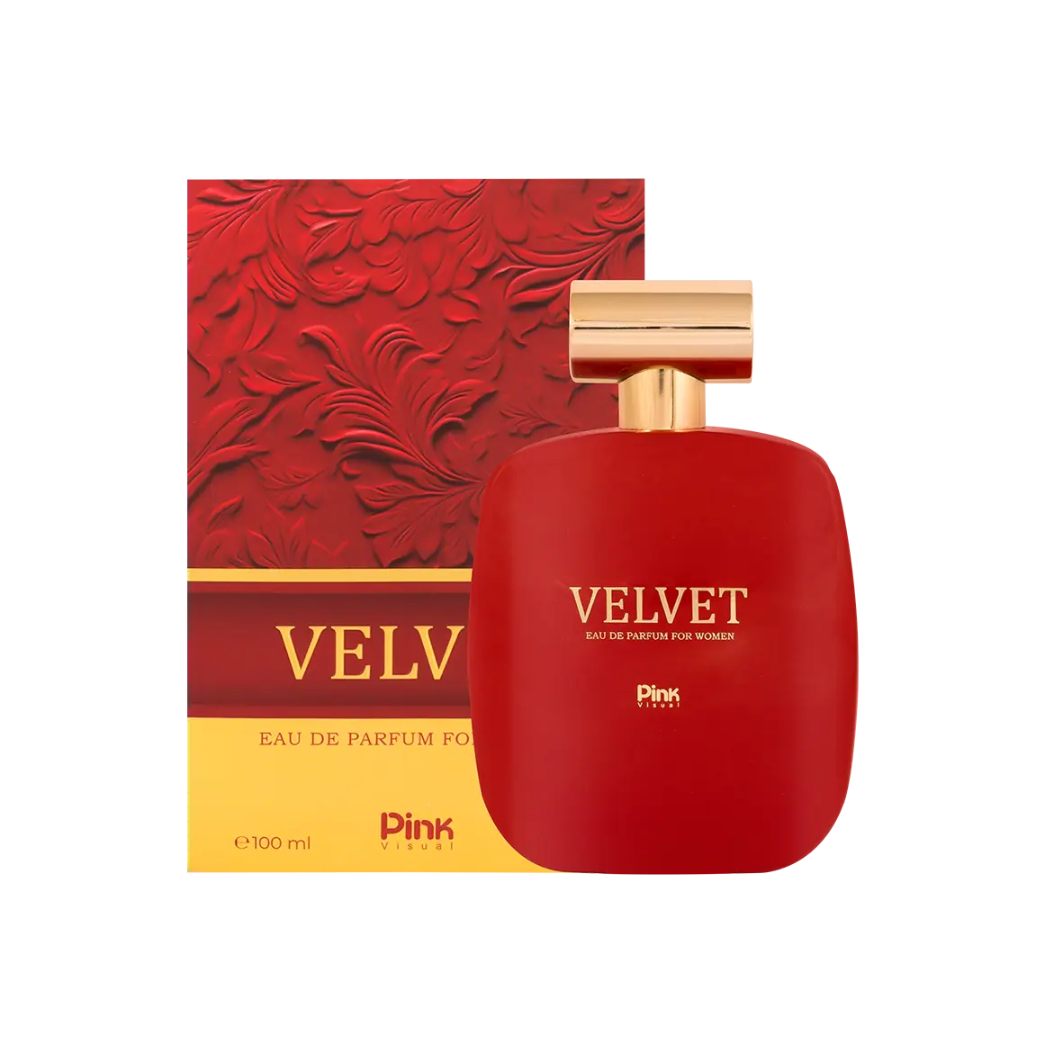 ادوپرفیوم پینک ویژوآل مدل Velvet حجم 100 میلی لیتر – رایحه مارلی پرسیوال Marly Percival