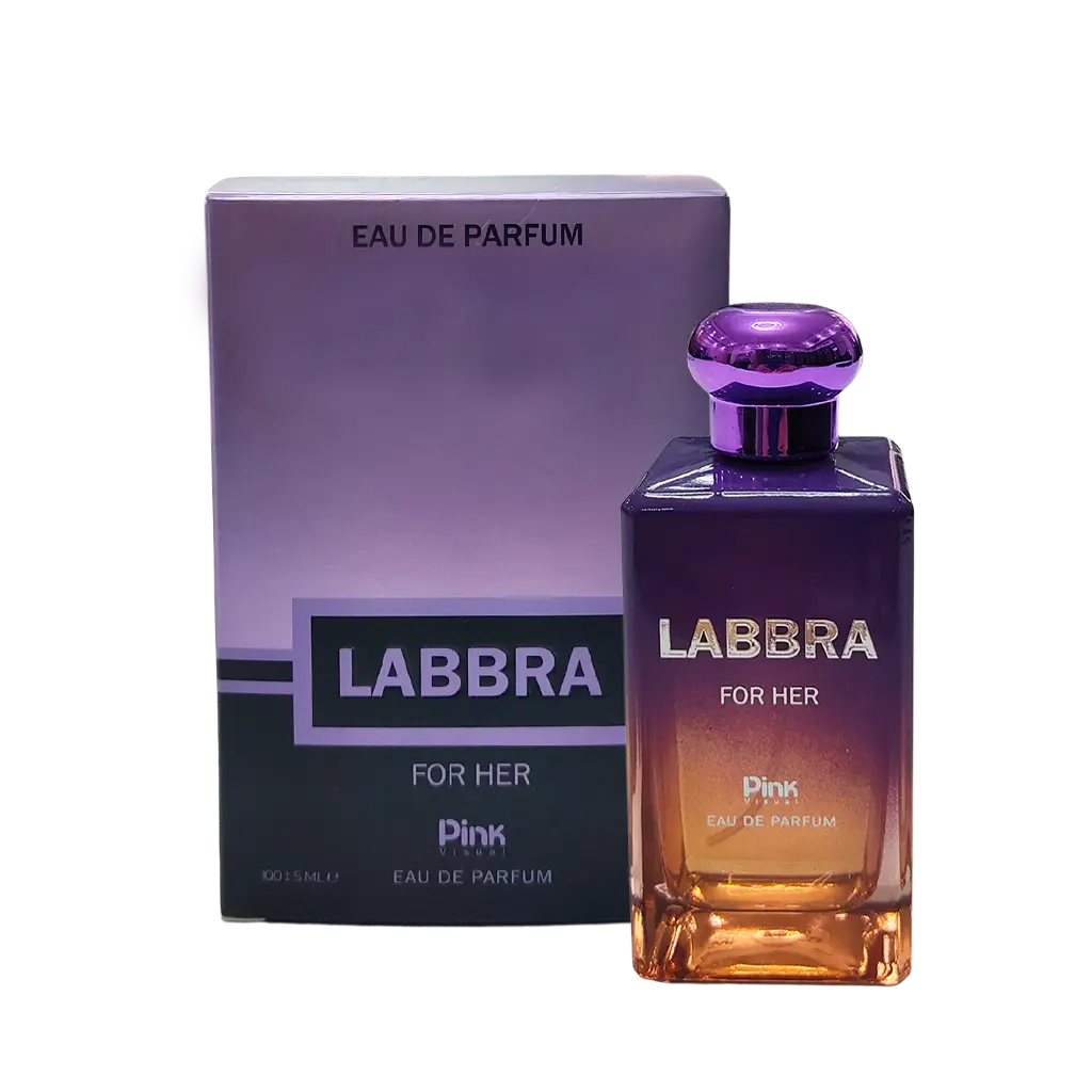 ادوپرفیوم زنانه پینک ویژوآل مدل Labbra حجم 100 میلی لیتر – رایحه باربری گادس Burberry Goddess